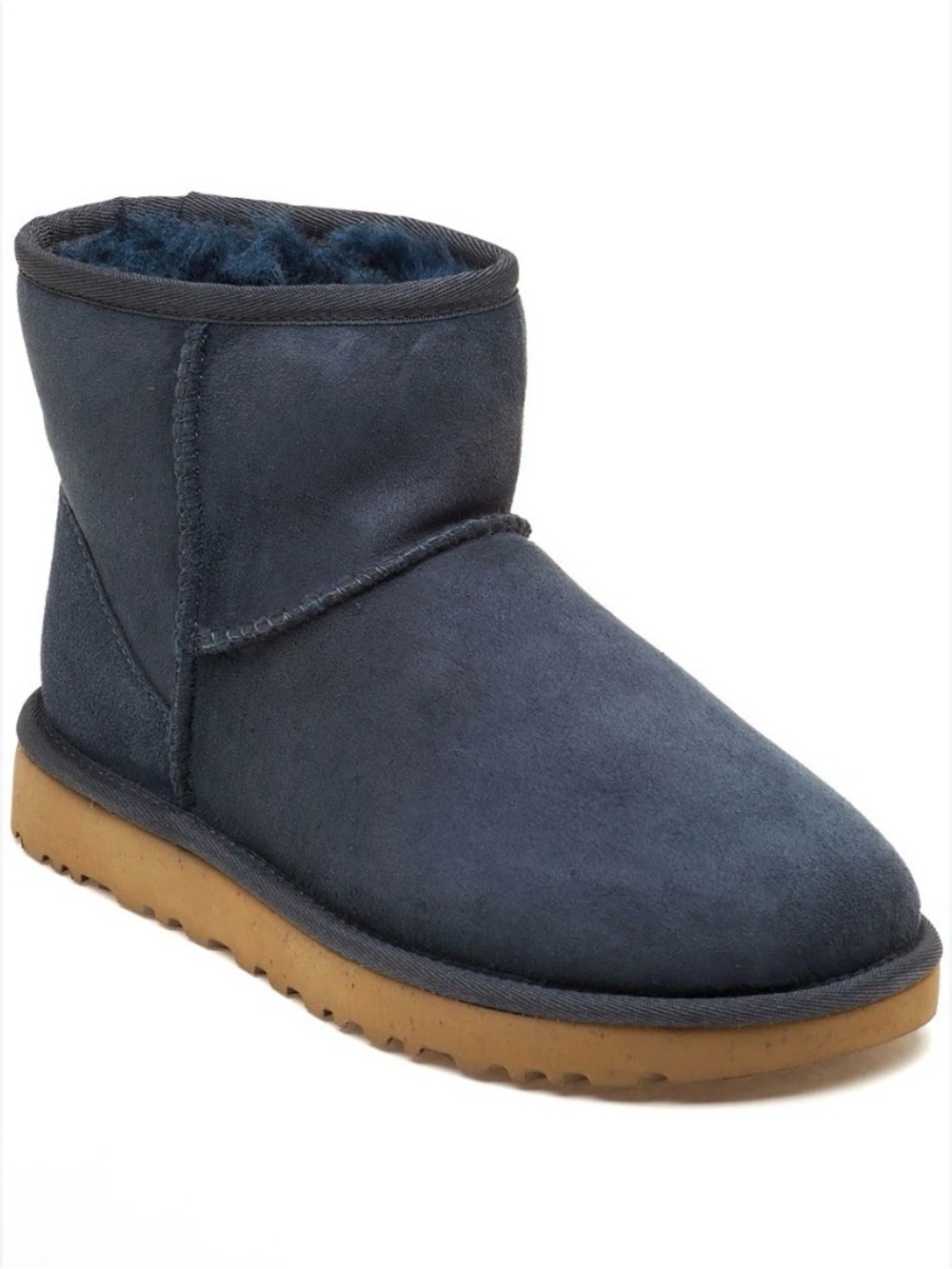 UGG Classic Mini Boot in Navy with Chestnut Sole